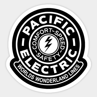 Pacific Electric Railway_WHT Sticker